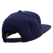 Deep Diving Icon Embroidered Wool Blend Prostyle Snapback - Navy OSFM