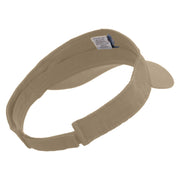 Venice Gondola Logo Embroidered Brushed Sports Visor - Khaki OSFM