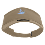 Venice Gondola Logo Embroidered Brushed Sports Visor - Khaki OSFM