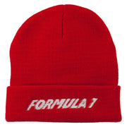 Auto Racing Formula 1 Embroidered Long Beanie