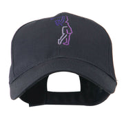 Female Golfer Outline Embroidered Cap