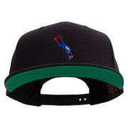 Deep Diving Icon Embroidered Wool Blend Prostyle Snapback - Black OSFM