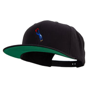 Deep Diving Icon Embroidered Wool Blend Prostyle Snapback - Black OSFM