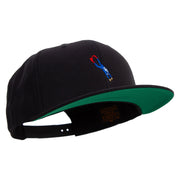 Deep Diving Icon Embroidered Wool Blend Prostyle Snapback - Black OSFM