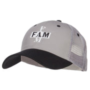 Fam Embroidered Two Tone Trucker Cap