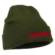 Auto Racing Formula 1 Embroidered Long Beanie