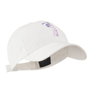 Female Golfer Outline Embroidered Cap