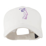 Female Golfer Outline Embroidered Cap