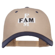 Fam Embroidered Two Tone Trucker Cap