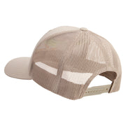 Licensed US Navy USN CPO Retired Embroidered Retro Trucker Cap - Khaki OSFM