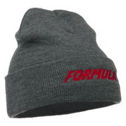 Auto Racing Formula 1 Embroidered Long Beanie