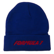 Auto Racing Formula 1 Embroidered Long Beanie