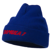 Auto Racing Formula 1 Embroidered Long Beanie