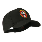 Halloween Skull with Flames Embroidered Cap