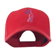 Female Golfer Outline Embroidered Cap