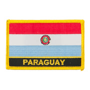 South America Flag with Name Embroidered Patch