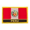 South America Flag with Name Embroidered Patch