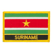 South America Flag with Name Embroidered Patch