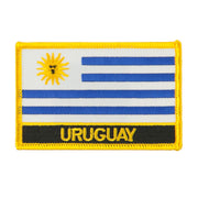 South America Flag with Name Embroidered Patch