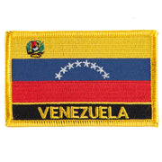 South America Flag with Name Embroidered Patch