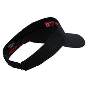 I Survived Embroidered Cotton Twill Sun Visor - Black OSFM