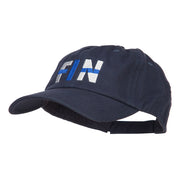 Finland FIN Flag Embroidered Low Profile Cap