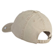 Seventh Air Force Veteran Embroidered Washed Solid Pigment Dyed Cotton Twill Brass Buckle Cap - Khaki OSFM
