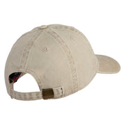 Seventh Air Force Veteran Embroidered Washed Solid Pigment Dyed Cotton Twill Brass Buckle Cap - Khaki OSFM