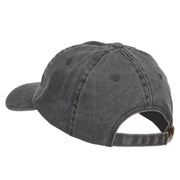 Fish Bone Embroidered Washed Cap