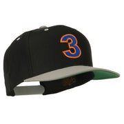 Arial Number 3 Embroidered Classic Two Tone Cap