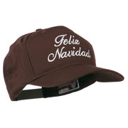 Feliz Navidad Christmas Embroidered Cap