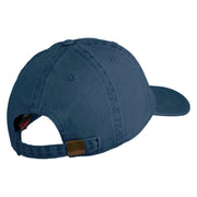 Seventh Air Force Veteran Embroidered Washed Solid Pigment Dyed Cotton Twill Brass Buckle Cap - Navy OSFM