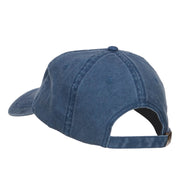 Fish Bone Embroidered Washed Cap