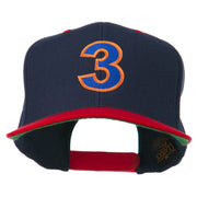 Arial Number 3 Embroidered Classic Two Tone Cap