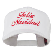 Feliz Navidad Christmas Embroidered Cap