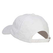 Fish Bone Embroidered Washed Cap