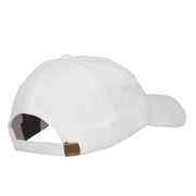 Fish Bone Embroidered Washed Cap