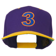 Arial Number 3 Embroidered Classic Two Tone Cap