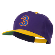 Arial Number 3 Embroidered Classic Two Tone Cap