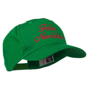 Feliz Navidad Christmas Embroidered Cap