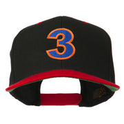 Arial Number 3 Embroidered Classic Two Tone Cap