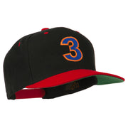 Arial Number 3 Embroidered Classic Two Tone Cap