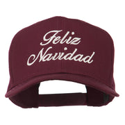 Feliz Navidad Christmas Embroidered Cap