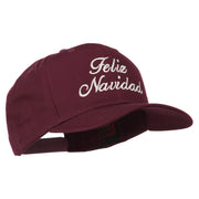 Feliz Navidad Christmas Embroidered Cap