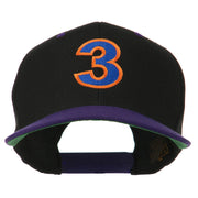 Arial Number 3 Embroidered Classic Two Tone Cap