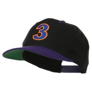 Arial Number 3 Embroidered Classic Two Tone Cap