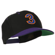 Arial Number 3 Embroidered Classic Two Tone Cap