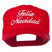 Feliz Navidad Christmas Embroidered Cap