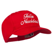 Feliz Navidad Christmas Embroidered Cap