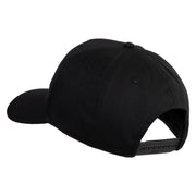 Combat Infantryman Patched Solid Cotton Twill Pro Style Cap - Black OSFM